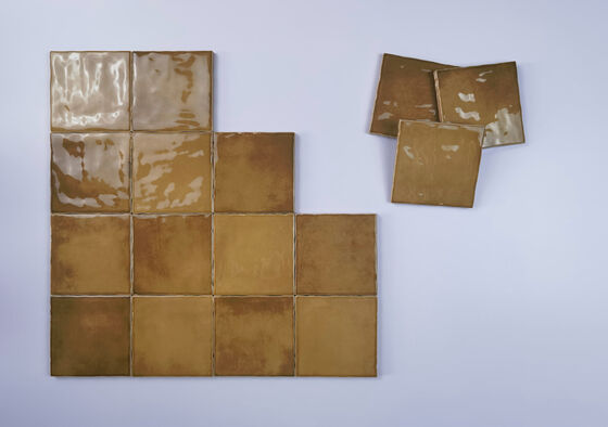 Oturma Odası ve Yatak Odası İçin Kahverengi Çizilmeye Karşı Dayanıklı 10x10cm Seramik Duvar Karoları