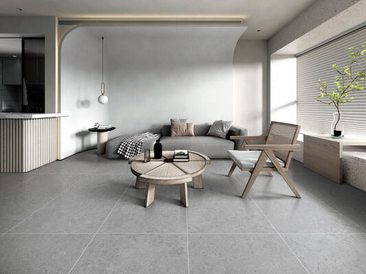 Stain-Resistant Gray 600x1200mm Matt Mould Surface Indoor Floor Porcelain Tiles For Restaurant And Decoration
