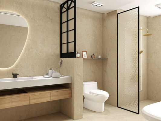 Kaymaz 600x1200mm Khaki Porselen Plakaları Mat Kalıp Yüzeyi Ofis ve Daire İçerisi Zemin Plakaları