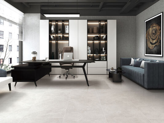Nem geçirmez Gri Kapalı Zemin 600x1200mm Proje için Replika Camlı Porselen Kelepçeler