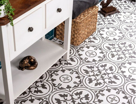 200x200mm Gri Porselen Zemin Kelepçesi 8.5mm Kalınlığı
