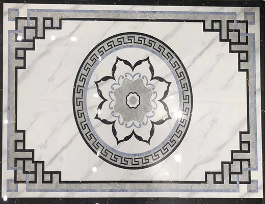 Carrara 600x600mm Kristal Cilalı Karo Geri Dönüşümlü Halı W.A 0.01