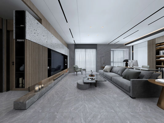 Grade AAA Açık Gri Mermer Görünümlü Porselen Karo 800x800mm