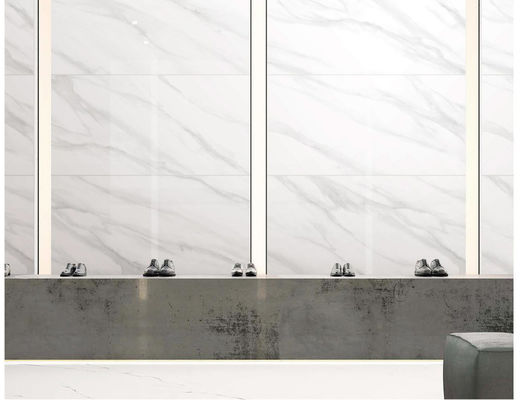 SGS Soncap Tam Vücut Porselen Karolar Cilalı Beyaz 3d Mürekkep Püskürtmeli Sırlı 450X900mm