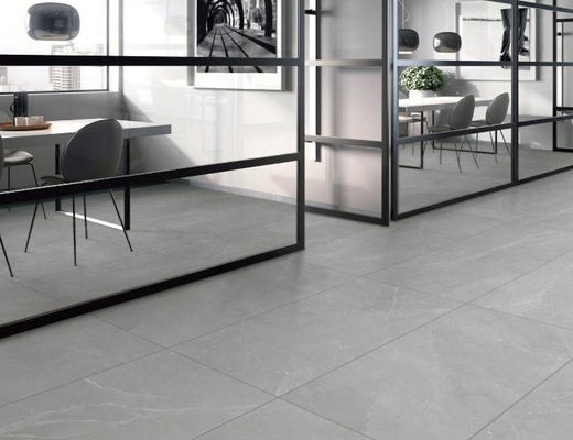 10mm Gri Önleyici Gri Porselen Yer Karoları 600x600mm