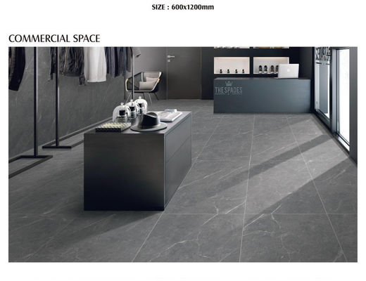 600x1200mm Gri Full Vücut Porselen Fayans Mat Yüzey