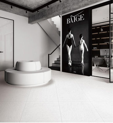 10mm Kalınlık 60x120cm Full Body Porselen Karo Beyaz Mat Banyo 600x600mm