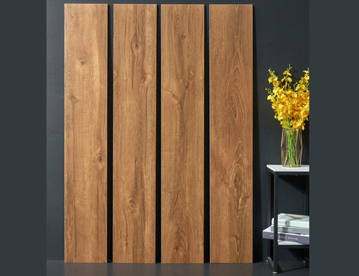 AAA Dereceli Ahşap Porselen Kelepçeler 250x1500mm Açık Kahverengi