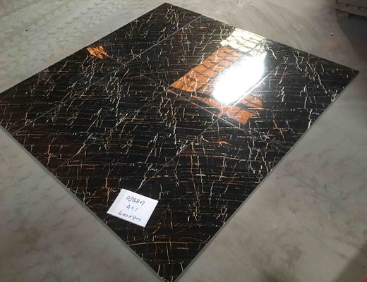 400x800mm Cilalı Sırlı Fayans, 7.8mm 6pcs / ctn Porselen Duvar Yer Karosu Golden Line