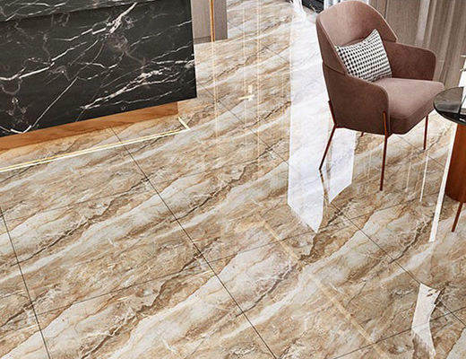800x800mm 3pcs/Ctn Altın Renk Yer Karosu Oturma Odası Fullbody Porselen 11mm