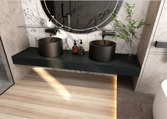 Siyah Masa Sinterlenmiş Taş Plaka 800x2600mm Dolap Yüzey Dekoru