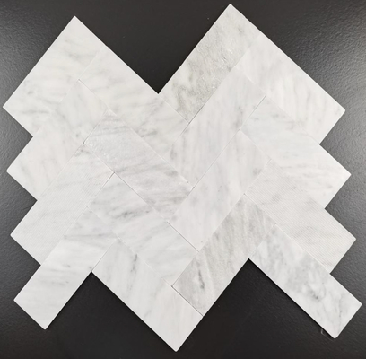 Doğal Taş Heringbone Mozaik Füzeler 300x300mm Kendine yapışkan