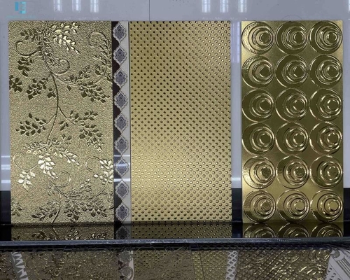 600x1200mm Altın Renkli Yer Karosu Banyo Poselen Duvar Karosu