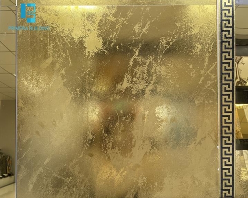 Altın Renkli Porselen Zemin Kelepçeleri 600x600mm Parlak Matt Finish
