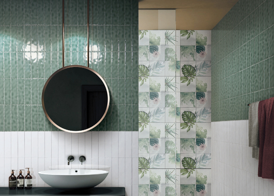 Harringbone İç Duvar Karosu 50x200mm Gri Fayans Banyo