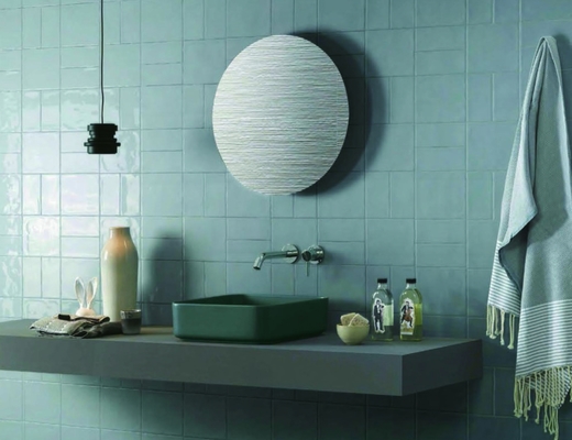 Mutfak 100x100mm için Düz Doku Parlak Duvar Karosu Dekoru